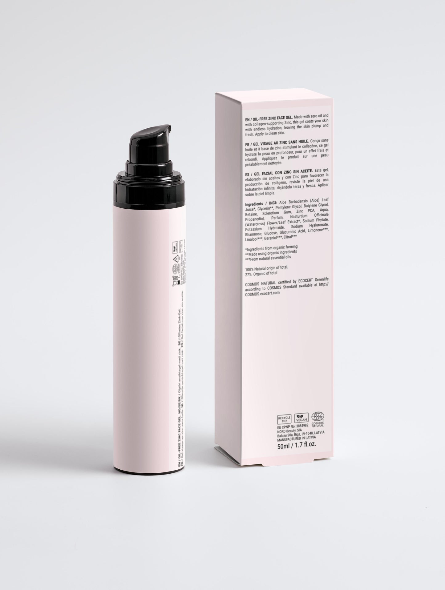 Oil-Free Zinc Face Gel for Men
