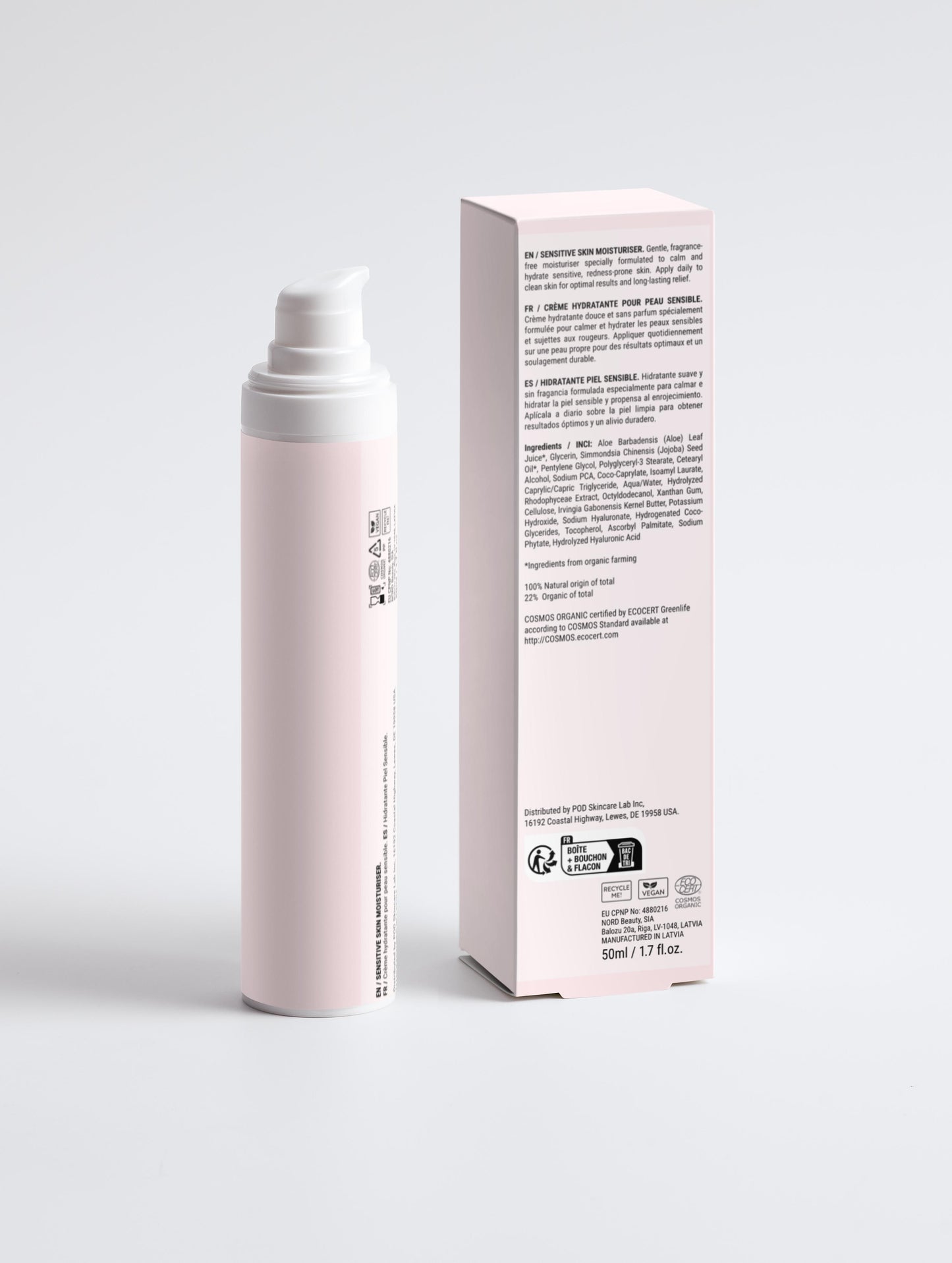 Sensitive Skin Moisturiser, Fragrance Free